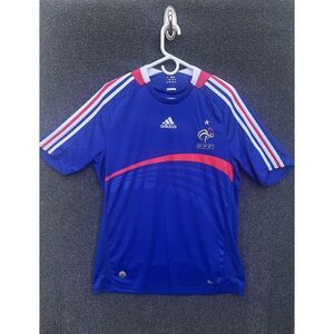 France National Team 2008/2009‎ Y2K Home Football Shirt Jersey Adidas Size M